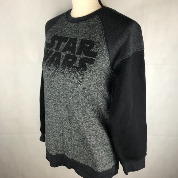 Star Wars Tops - Star Wars Black & Grey Colorblock Sweat Shirt